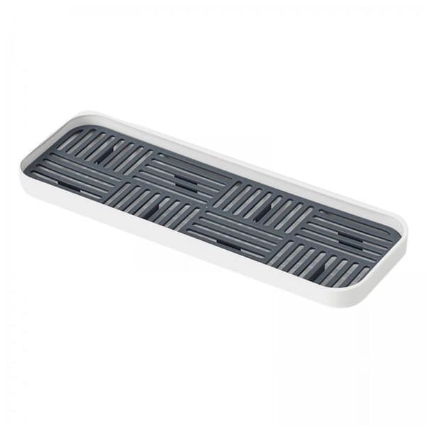2x Fregadero De Cocina Escurridor Lateral Bandeja De Café Organizador De Estante Multiescena Gris Tamaño S