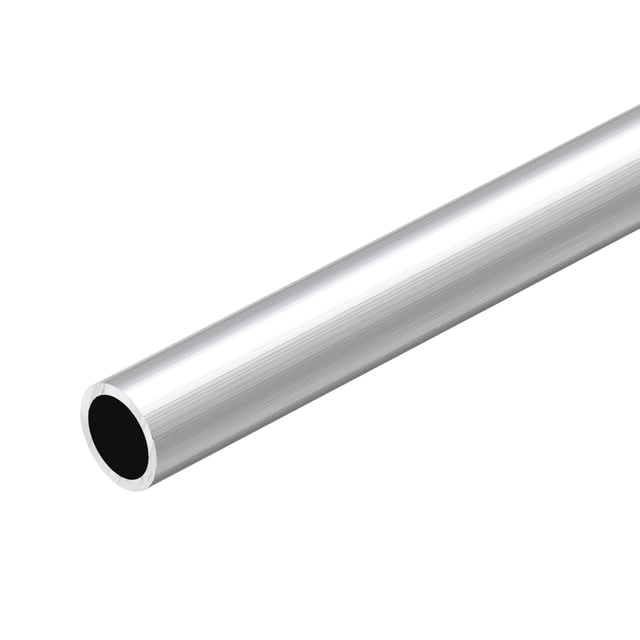 Tubo redondo de aluminio Uxcell 6063, tubo recto sin costura de 14mm x 11mm x 300mm