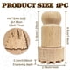 thumbnail image 2 of Sellos de madera con mango de 1,8 x 1 pulgada, con diseño de bosque, para arcilla, mango de madera, herramientas de cerámica, sellos, sello de madera redondo natural, sello pequeño mini, 2 of 9
