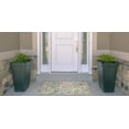 thumbnail image 2 of Linon Outdoor Washable Area Rug Collection, Grey and Green, 2' x 3', 2 of 7