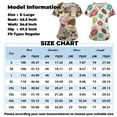 thumbnail image 2 of Difdany Scrub Tops Women Plus Size Scrub Shirts Print Short Sleeve V Neck Scrubs Cute Women Work Uniforms 2024 Nursing Top White 5XL, 2 of 3