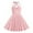 Pink, variant on AUNVITO Girls Dresses Girl's Summer Neck Hanging and Waist Closing Solid Children's Dress