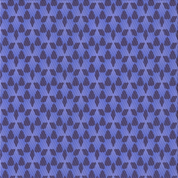 Ahgly Company Machine Washable Indoor Square Transitional Deep Periwinkle Purple Area Rugs, 4' Square