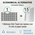 thumbnail image 7 of MALLOWEX Terry Kitchen Towels Set of 2 | Dish Towels 16 x 26 Inches | Super Soft and Absorbent Dish Towels |100% Cotton Dish Rags for Drying Dishes | Quick Drying Kitchen Hand Towels | Light Grey, 7 of 7