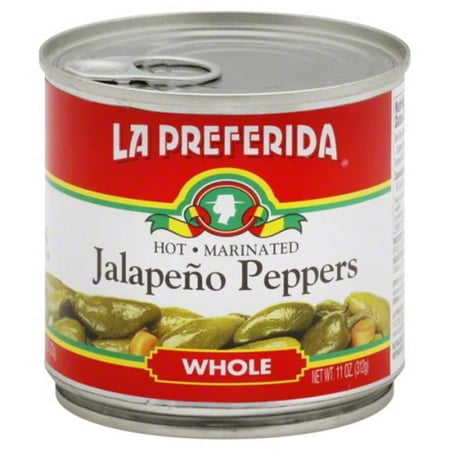La Preferida Marinated Whole Jalapeno Peppers, 11 oz (Pack of 12)