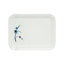 Excellante Blue bamboo melamine dinnerware collection 17" x 12 5/8" tray (l), comes in dozen