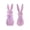 Pink, variant on Purple Easter Flocking Ornaments Plush Bunny Spring Decoration Scene Arrangement Gift