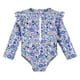 thumbnail image 1 of Gerber traje de baño bebe 1 pieza azul con cierre frontal y protección UPF, 1 of 5