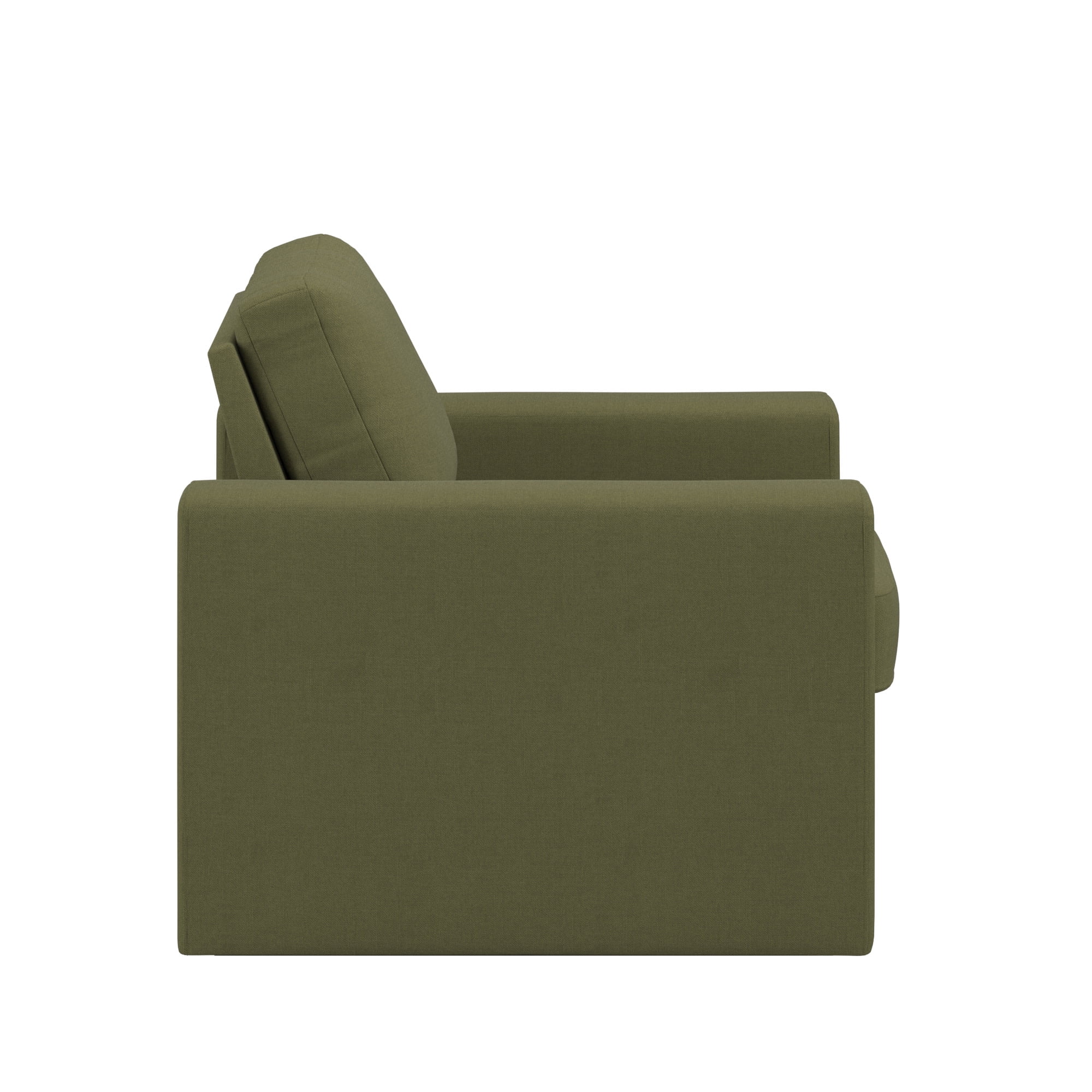 Weston Home Glen Park Modern Accent Chair with Hidden Storage, Green