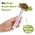 thumbnail image 3 of Floating Pool Thermometer, Large Size Easy Read for Water Temperature, Shatter Resistant with String for Outdoor and Indoor Swimming Pools and Spas (Turtl, 3 of 5