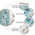 thumbnail image 3 of Coastal Ocean Bathroom Shower Curtains with 12 Hooks Polyester Waterproof Shower Curtain for Stalls and Bathtubs Nautical Lighthouse Blue Wooden Decorative Bathroom Privacy Curtain 72x78 Inches, 3 of 9