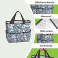 thumbnail image 4 of Garden Tool Bag,Pioneer Flower Floral Print Pattern Garden Tool Organizer,Garden Gifts,Waterproof Multi-Pocket Garden Tool Storage 11.8x5.5x11.4 Inch(Tools NOT Included), 4 of 6