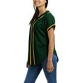 thumbnail image 3 of Ma Croix Women's Athletic Baseball Button Down Jersey 3-Pack, 3 of 7