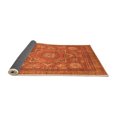 thumbnail image 2 of Ahgly Company Indoor Rectangle Abstract Orange Modern Area Rugs, 4' x 6', 2 of 4