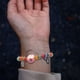 thumbnail image 3 of Pulsera de cuentas con dijes de gato Pulsera de cerámica con dijes de gato Pulsera decorativa Pulsera de gato de la fortuna, 3 of 7