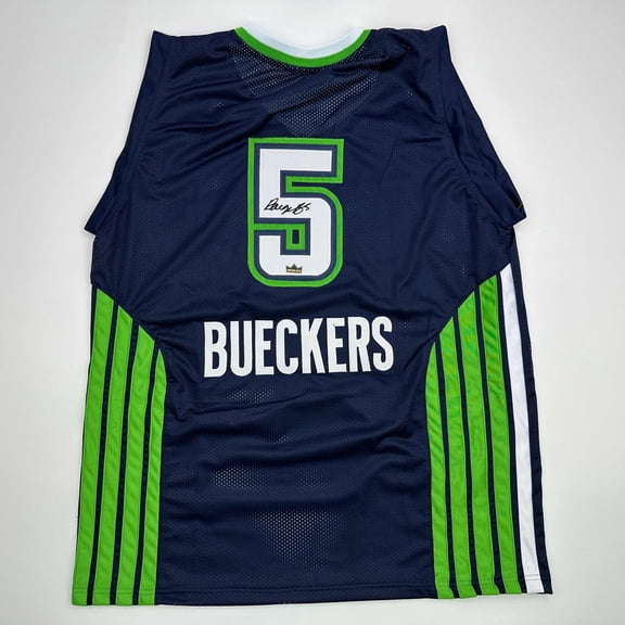 Facsimile Autographed Paige Bueckers Dallas Blue Reprint Laser Auto WNBA Basketball Jersey Size Men's XL