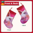 thumbnail image 2 of Lsque Pig Pattern 18 Inch Christmas Stockings, Festive Holiday Stocking for Christmas Decorations Holiday Decor, 2 of 7