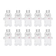 thumbnail image 3 of 10Pcs Juice Bottles Gingerbread Man with Caps for Milk Tea Juicing Milkshake Clear, 3 of 8