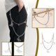 thumbnail image 1 of HomeKingdee Silver-Plated Metal Hip Hop Paper Clip Waist Chain - Fashion Trouser Belt for Hip Hop Style and Gift Ideas, 1 of 5