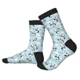 thumbnail image 2 of Disketp Cute Panda Bear Unisex Mid-Calf Socks Lightweight Breathable Ventilation Ankle Socks, 2 of 7