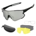 thumbnail image 1 of yeacher Lunettes de Cyclisme avec 2 Verres Interchangeables UV400 Lunettes de Sport Lunettes de Vélo de Route VTT pour Hommes Femmes Course Conduite Pêche Baseball Golf, 1 of 7