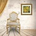 thumbnail image 3 of Bell, Jan 15x15 Gold Ornate Wood Framed with Double Matting Museum Art Print Titled - Striped Succulent, 3 of 4