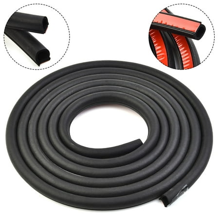

Leye Automotive Universal New Weather Stripping EPDM Rubber Seal Strip D-Shape Self Adhesive Car Truck Door Window Weather Strip Soundproof Noise Insulation Sealing (9.8 FT ( 3 M ))