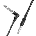 2 PACK 10FT Electric Patch Cord Guitar Amplifier Amp Cable Right Angle