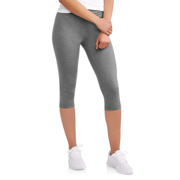 Athletic Works Women's Mid Rise Slim-Leg Capri Leggings - Walmart.com