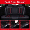 thumbnail image 5 of Maidao Car Seat Cover Water Proof for BMW for 5series 1998-2017 5 Seats Front Rear Cushion Protector Black and Red, 5 of 6