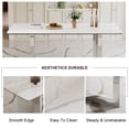 thumbnail image 5 of Sumdeal 71" Luxurious Modern Dining Table for 6-8 People,Silver, 5 of 5