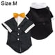 thumbnail image 2 of Chaqueta de boda negra para mascotas Ropa para perros de otoño e invierno Vestido de boda de invierno para mascotas879, 2 of 6