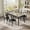 Gray-5 Piece, variant on Dining Table Set for Two, Kitchen Table with 2 Padded Chairs, 3 Piece Wood Dining Set with Rounded Corners for Small Spaces, Rustic Gray