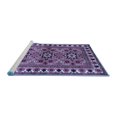 thumbnail image 2 of Ahgly Company Machine Washable Indoor Rectangle Persian Blue Traditional Area Rugs, 4' x 6', 2 of 4