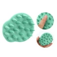 thumbnail image 4 of Unique Bargains 1 Pc Gourds Shape Hair Shampoo Brush for Head Massage 3.74"x3.15"x2.32" Light Green, 4 of 6