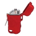 thumbnail image 3 of Double Arc Plasma Lighter Windproof Waterproof Flameless USB Electric Lighter with 3 Gear Adjustable Flashlight Red, 3 of 5