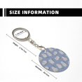 thumbnail image 3 of Naloa Cute Fat Cat Print Round Keychain Keychain Key Ring, Key Tag, Key Chain Bulk for Gift Accessories (Round), 3 of 7