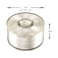 thumbnail image 3 of PeavyTailor 56 pcs White 70D/2(60WT) Prewound Bobbin Thread Plastic Size A SA156 for Embroidery and Sewing Machine Polyester Thread Sewing Thread, 3 of 7