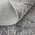 thumbnail image 6 of 4' X 6' Gray Blue And Orange Abstract Power Loom Distressed Stain Resistant Area Rug, 6 of 10
