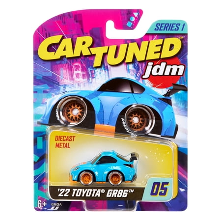 CarTuned JDM Tuners Series 1-2022 Toyota GR86, Die Cast Collectible Car