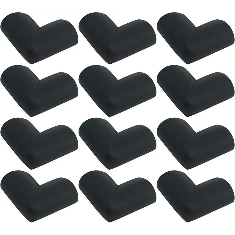 Soft Corner Protector Baby Proofing Edge and Corner Guards, 12 Pack Black