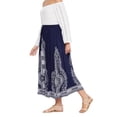 thumbnail image 3 of Women Long Maxi Skirt Elastic Hight Waist A Line Beach Holidays Skirts S-XL, 3 of 6