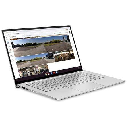 ASUS - Flip C434TA 2-in-1 14" Touch-Screen Chromebook - Intel Core m3 - 4GB Memory - 64GB eMMC Flash Memory - Spangle Silver