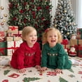thumbnail image 5 of Cjfdfy Toddler Baby Girl Christmas Dress Embroidery Corduroy Smocked Collar Long Sleeve a-line Dresses Little Baby Cute My First Christmas Fall Winter Outfits 6M-4Y, 5 of 9