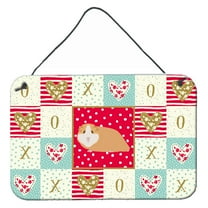 Carolines Treasures CK5427DS812 American Guinea Pig Love Wall or Door Hanging Prints 8x12 multicolor