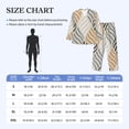 thumbnail image 4 of Sikiie Geometric Mens Pajama Set, Soft Warm Long Sleeve Sleepwear, Cozy Button-Down Pjs for Men-Large, 4 of 7