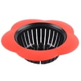 thumbnail image 4 of Colador de lavabo, colador de fregadero de lavabo de plástico en forma de flor, diseño aerodinámico, 4 of 10