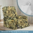 thumbnail image 3 of HELLHERO Plant Print Recliner Chair Covers Couch Covers for Reclining Couches Anti Slip Fitted Lazyboy Covers Slipcover with Side Pockets Single-Seater, 3 of 8
