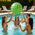 thumbnail image 3 of Voglyf Beach Balls, 25.6 Inch Inflatable Pool Balls, Giant Pool Float Ball, Summer Water Toy for Adults, Mermaid Themed Party Decor for Beach Pool Birthday Ocean Party Favor Supplies,Green, 3 of 6