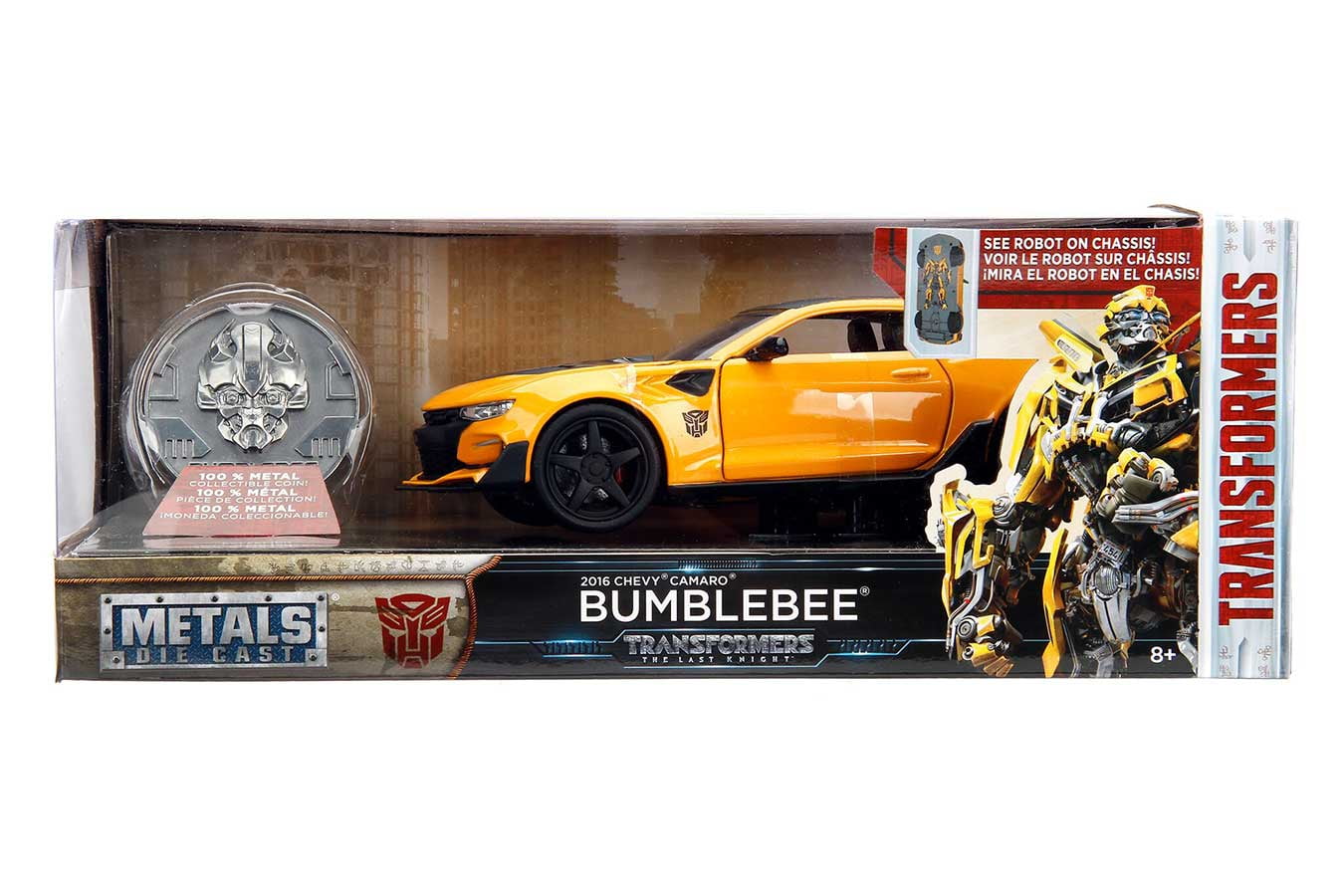 New in box Hollywood Rides 2016 Chevy Camaro Bumblebee 1/32 